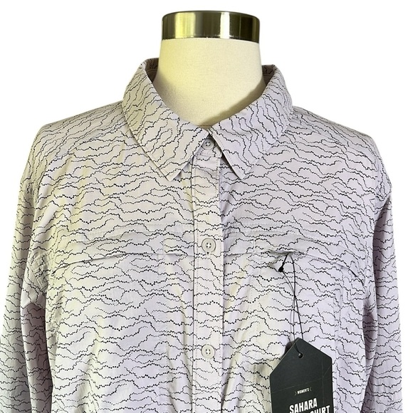 REI Sahara Long Sleeve Print Hiking Shirt NWT Size XL - Picture 3 of 14